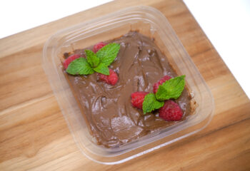 Snack - Chocolate Avocado Mousse w/ Raspberries (8oz)